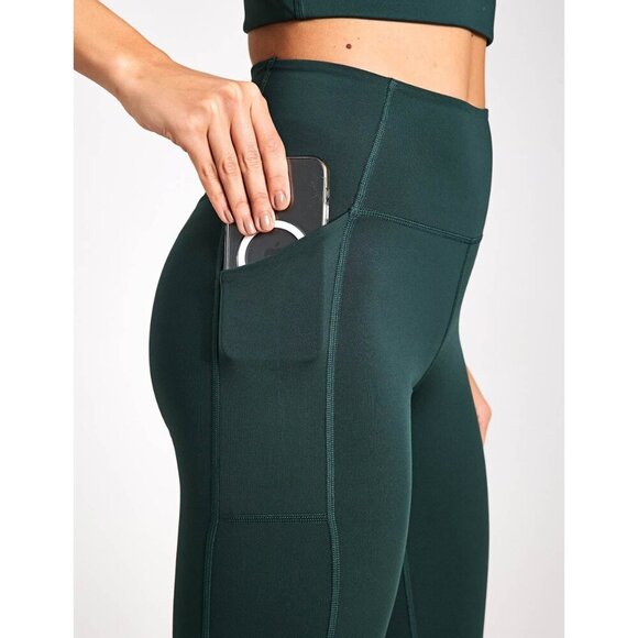 Girlfriend Collective High Waisted 7/8 Pocket Legging Moss Green Women’s Size M - Picture 3 of 8